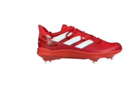 Adidas Men&#39;s Afterburner 8 Baseball Cleat Shoes Power Red / White Size 12.5 - $79.19