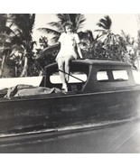 Chris Craft Boat Original Photo Vintage Photograph Woman Great Writing O... - $19.95