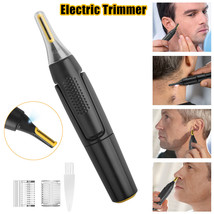 Men Electric Ear Beard Nose Hair Trimmer Eyebrow Mustache Remover Shaver Clipper - £15.00 GBP