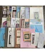 Vintage Lot of 20 + Cross Stitch Magazines and  Pattern Samplers - £26.06 GBP
