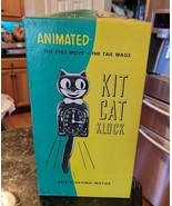 Vintage Kit Cat Klock Clock 1960&#39;s Jeweled Avocado with Box DOESN&#39;T WORK - $3,515.31 MXN