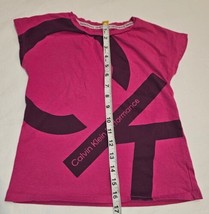 Calvin Klein Performance Girls Pink Stretchy Shirt Size 7  - £3.57 GBP