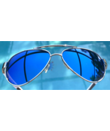 Costa Del Mar Loreto LR 21 Palladium Blue Mirror Polarized 580G Medium w/ Case - $181.00