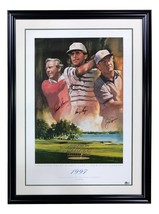 Palmer Nicklaus Player Signed Framed 22x32 PGA Golf Poster BAS BH78994 - £1,399.22 GBP
