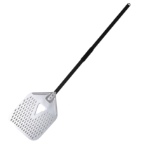 Anygleam Pizza Shovel 30 cm x 125cm Silver for Perforated Peel with Meta... - $114.50