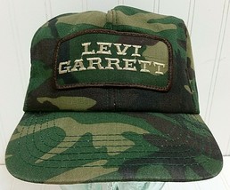 Vintage LEVI GARRETT Patch Snapback Hat Chewing Tobacco Advertising Ball Cap Adj - £58.38 GBP