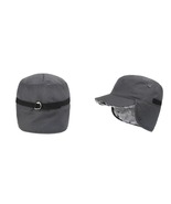 Gray Winter Hat with Ear Flaps Thermal Warm Snow Ski Cap Flat Cap - £28.70 GBP