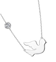 S925 Sterling Silver Doves Birds Love Heart Faith - £71.29 GBP