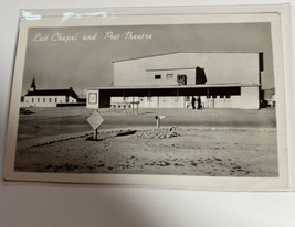 Postcard Military Post Chapel and Theater Unposted White Border 1940s - £10.66 GBP