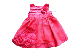 Carter's Infant Girls Red Sleeveless Special Occasion Party Dress 2-Piece Set 6M - $14.01