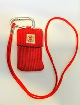 Carry-All stretchable pouch with carabiner and neck strap - RED Maltese ... - $57.11 MXN