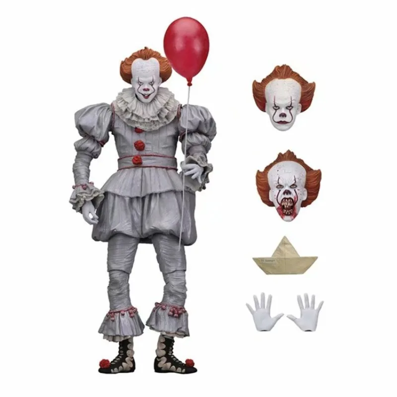 Anime NECA Stephen King&#39;s It Action Figures The Clown Pennywise Horror Movable - £32.11 GBP