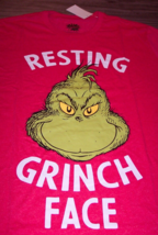Dr. Seuss The Grinch Who Stole Christmas Grinch Face T-Shirt Small New w/ Tag - £15.92 GBP
