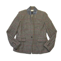 NWoT J.Crew Regent Blazer in Saddle Berry Apricot Houndstooth Beaded Col... - £119.62 GBP