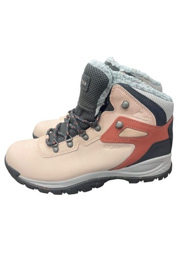 Columbia Women Newton Ridge Plus Omni Heat Hiking Boot Peach/Grey Size 10 - $39.60