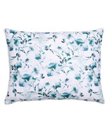 Sferra Duchesse Cadet Blue Standard Sham Floral Print Reverses Sateen It... - €31,15 EUR