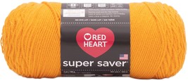 Red Heart Super Saver Yarn-Saffron - £15.39 GBP
