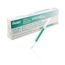 Pentel LR7-D Refills for EnerGel Gel Pen, 0.7mm Metal Tip, Green Ink, Pack of 12 - £23.54 GBP