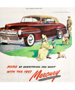 1947 Mercury Convertible Advertisement Automobilia Boxers Ford Motor DWJJ20 - $548.16 MXN