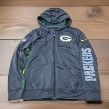 Nike NFL Green Bay Packers Full Zip Hooded Sweatshirt Mens Sz Small Foot... - $25.99