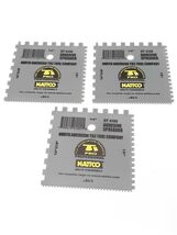 Nattco DT 4100 Adhesive Spreader Square 1/4''x1/8''-1/4''-1/8''-1/16'' L... - $14.30