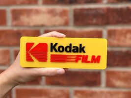 Kodak Film Logo Sign 3D Vintage Retro Photography Camera Decor Plaque Co... - $14.69