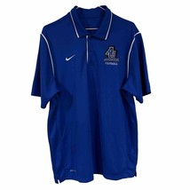 Nike Polo Dri Fit Shirt Aurora University Spartans Football Mens Size Med Blue - £11.01 GBP