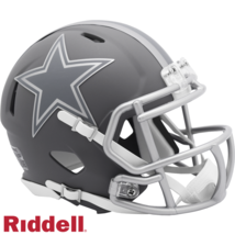 * Sale * Dallas Cowboys (Slate) Speed Mini Nfl Football Helmet Riddell! - £33.38 GBP