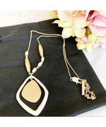 Kenneth Cole Mixed Metal Sculptural Necklace 12” - $16.83