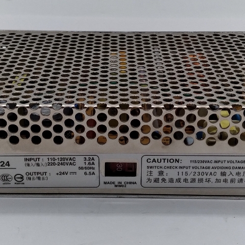 Mean Well S-150-24 Switching Power Supply 110-240VAC In 24VDC Out  - $17.50