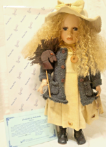 Duck House Heirloom Porcelain Doll MONICA 18&quot; Tall Orig Box &amp; COA Ltd Ed NEW! - $19.79