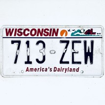  United States Wisconsin Dairyland Passenger License Plate 713-ZEW - $263.65 MXN