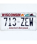  United States Wisconsin Dairyland Passenger License Plate 713-ZEW - $18.99 CAD
