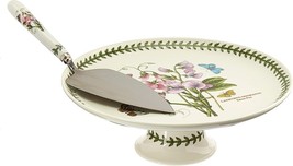 Portmeirion Botanic Garden Footed Cake Plate with Server | 10 Inch Cake ... - $1,455.13 MXN