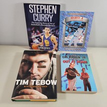 Sport Books Lot Cal Ripken Jr Ken Griffey Jr Stephen Curry Tim Tebow Youth Books - £8.64 GBP