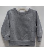 Garanimals Baby Boys&#39; Long Sleeve Solid Fleece Top, Grey Size 12M - $11.87