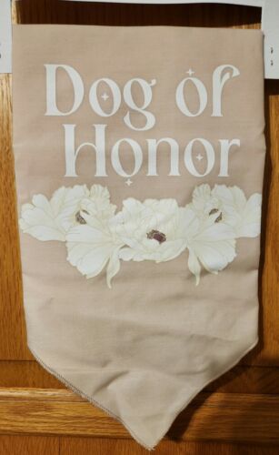 Primary image for Top Paw Dog Wedding Attire Bandana Dog Of Honor Pink Dog Size L/XLg Reversible