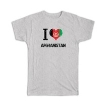 I Love Afghanistan : Gift T-Shirt Heart Flag Country Crest Afghan Expat - £19.97 GBP