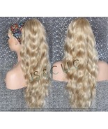 Silky Luxerious Extra Long Ponytail in Blonde mix slightly wavy comes wi... - £40.62 GBP