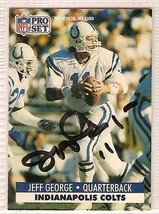 jeff george Autographed Football Card Signed Colts - £7.69 GBP