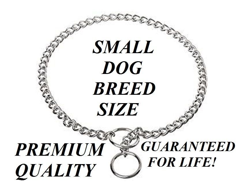 TITAN XS EXTRA-SMALL DOG CHOKE Chain Collar 10&quot; Puppy Toy Breed Training... - $9.99