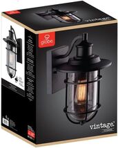 Wall Sconce Vintage 1-Light Natural Black Turner - Globe Electric 44308 - $25.98