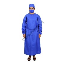 5 x OT Cotton Gown with Cap Mask (122 x 130 cm Dark Sky Blue 250 GSM) Pa... - $207.89
