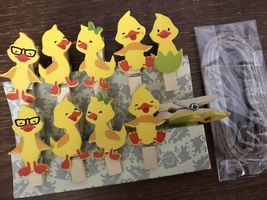 60pcs Yellow Duck Paper Clips,Message PHoto Clips,Pin Clothespin,Party Favors - £9.04 GBP