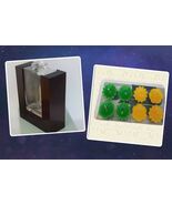 P9975 Zen Reed Diffuser Vase F1000 PartyLite Floater Candles Lemon and Kiwi - $678.87 MXN