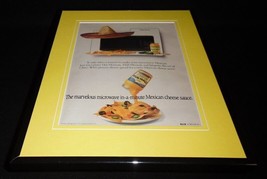 1987 Kraft Cheez Whiz Nachos Framed 11x14 ORIGINAL Vintage Advertisement - $34.64