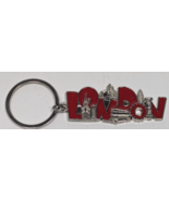 Red &amp; Silver Tone London Souvenir Keychain Key Ring Fob - $198.85 MXN