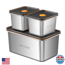 MAXCOOK Stainless Steel Food Containers with Lids, 18.6 oz &amp; 71 oz Food ... - $55.54