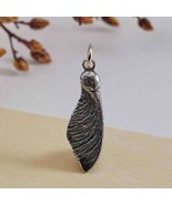 Sterling Silver Single Maple Seed Pod Charm 28x8mm - $555.74 MXN