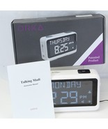 ORKA Talking Madi Alarm Clock 8 Alarms Date Day Time Dementia Med Reminder - $42.13